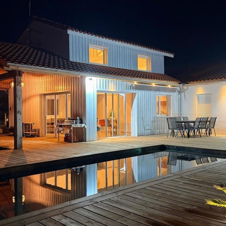 Jolie maison neuve avec piscine Lège, Cap Ferret - Maison 4 Chambres - 9