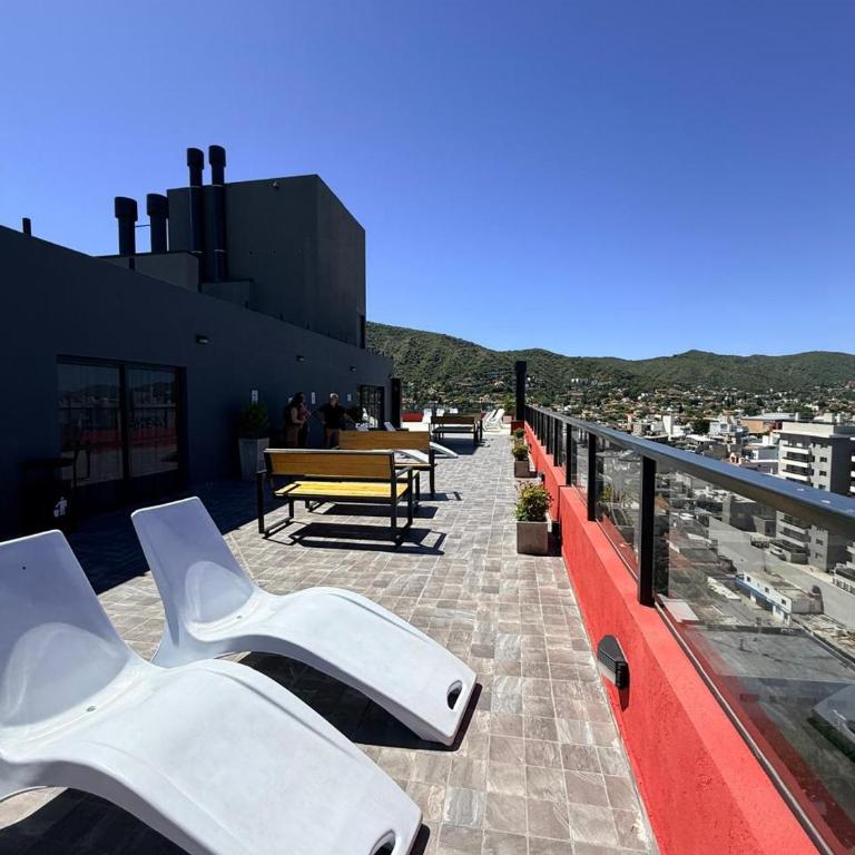 Dpto 4 pers -pileta- cochera- centro Carlos Paz M - Apartamento de 1 dormitorio - 31
