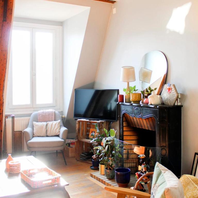 Charming 66 sqm attic flat Paris - Apartamento - 5