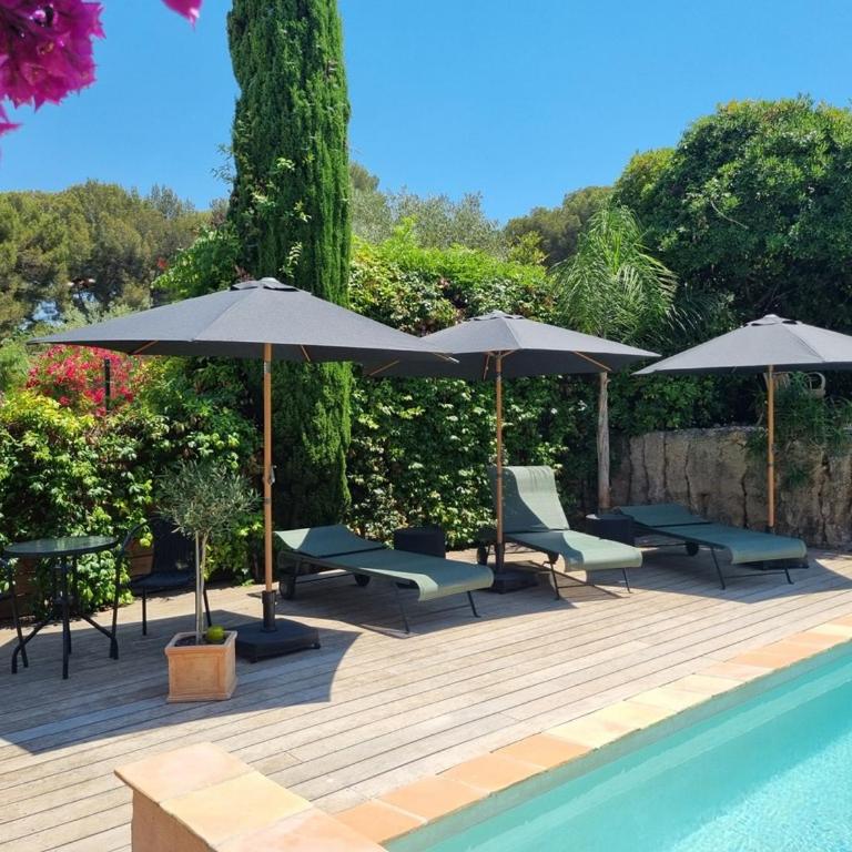 Au calme, belle villa plein sud, piscine privée, mer à 100 m ! - Villa - 8