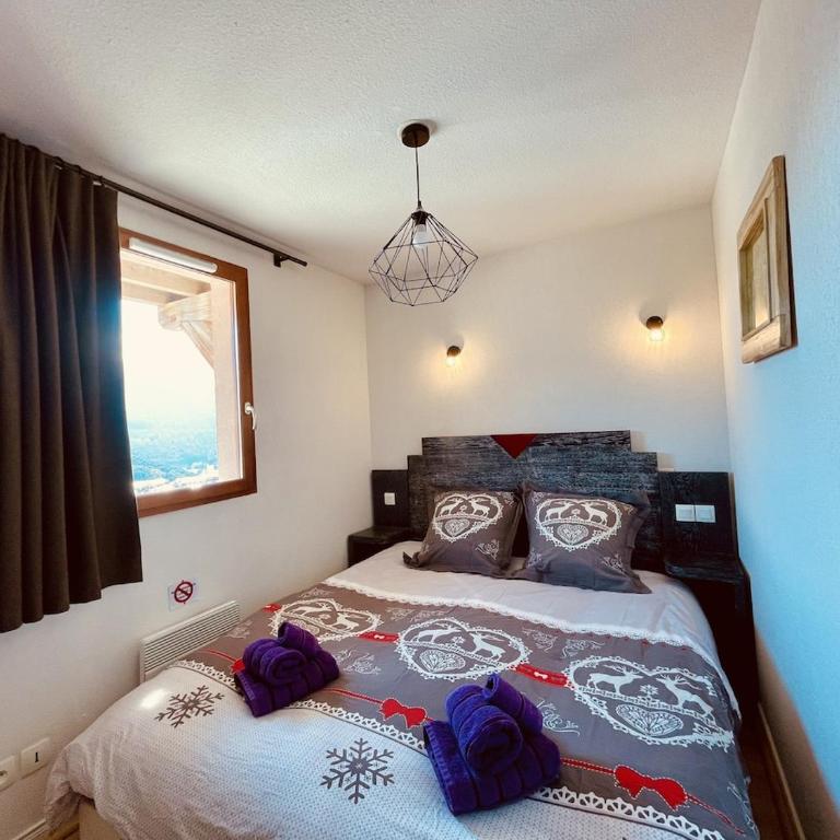 Appt Snowfront Aussois 6 People Le Marmotton - Two-Bedroom Apartment with Mountain View - 4