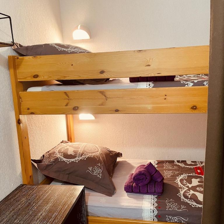 Appt Snowfront Aussois 6 People Le Marmotton - Two-Bedroom Apartment with Mountain View - 16