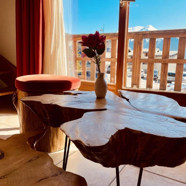 Appt Snowfront Aussois 6 People Le Marmotton - Two-Bedroom Apartment with Mountain View - 27