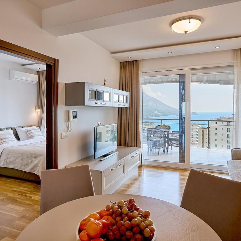 MonteDreams, Sea View apartment, Pool, Gym, SPA - Apartman sa 2 Spavaće Sobe, Balkonom i Pogledom na More - 13