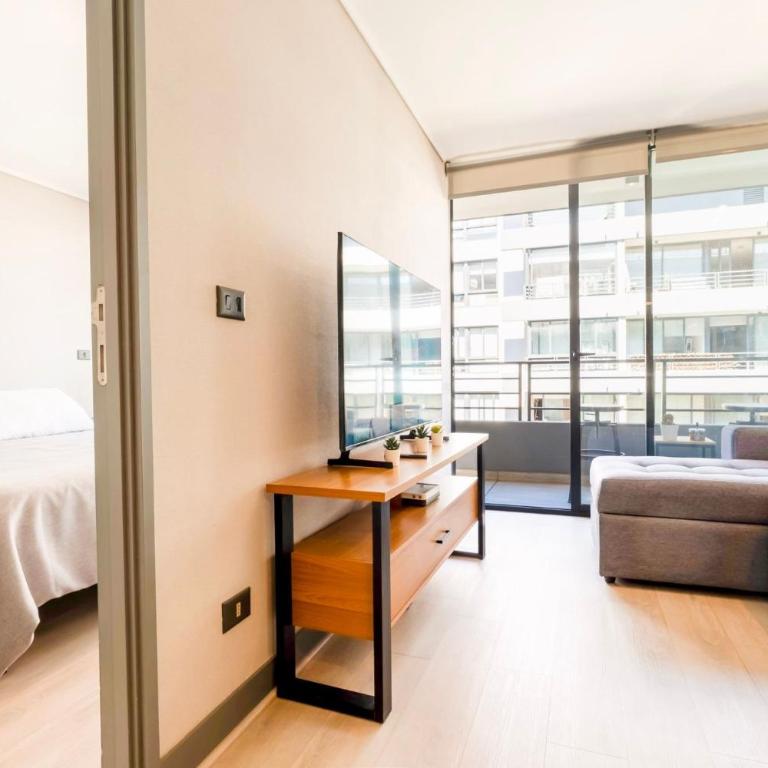 VR | 2PAX, 1D1B, GYM, balcón, Piscina Metro Toesca - Apartamento de 1 dormitorio - 1