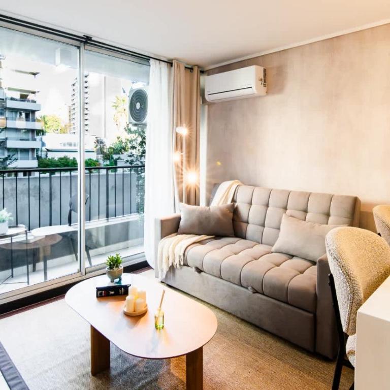 HOM I Estacionamiento I Metro Nunoa I Wifi I AA - Apartamento - 3