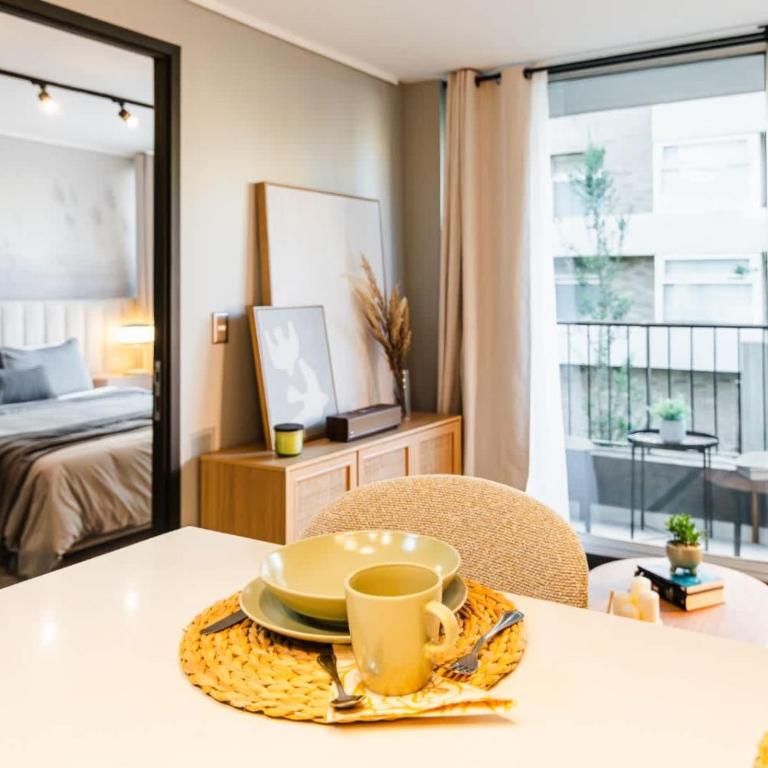 HOM I Estacionamiento I Metro Nunoa I Wifi I AA - Apartamento - 9