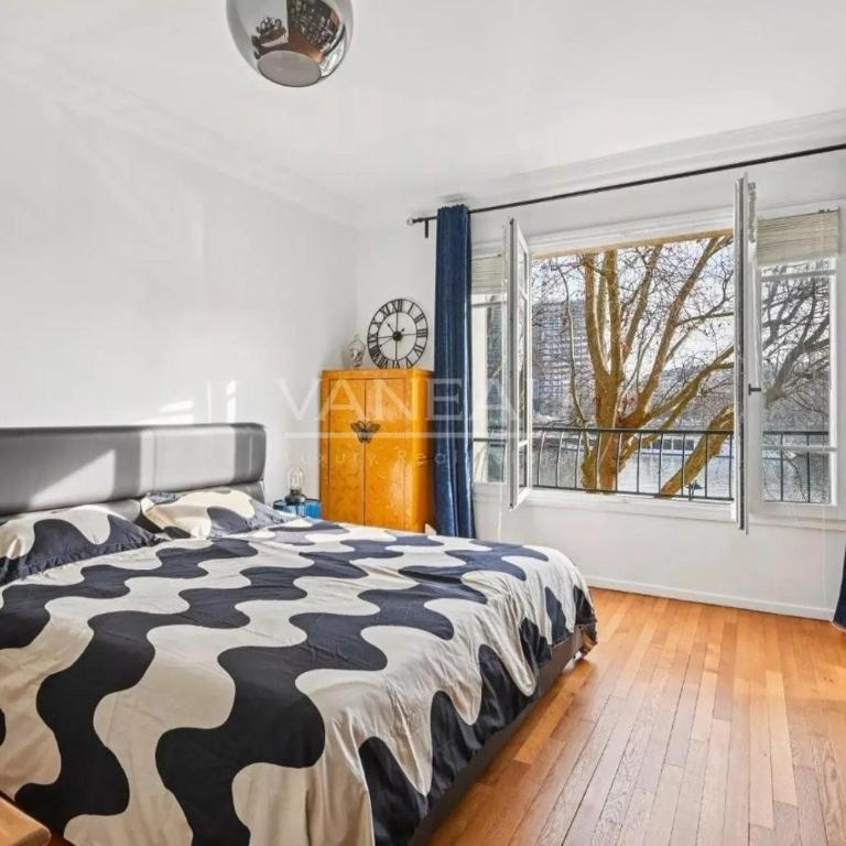 Deluxe 155m2 3BR-8PAX Seine view, Pont Mirabeau - Pleyel grand piano - Appartement 3 Chambres avec Vue sur l'Eau - 12