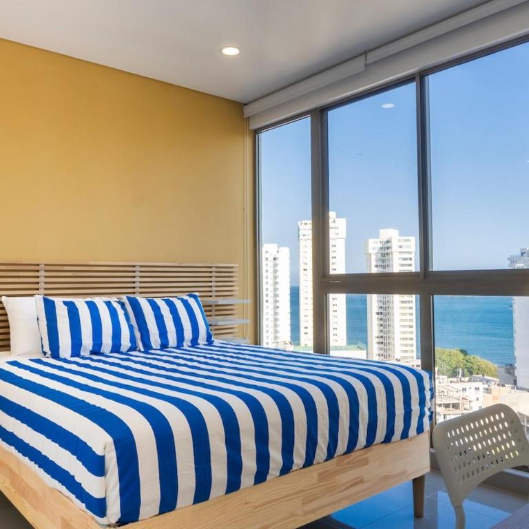 Hermoso y Comodo Apartamento en Playa Salguero, Rodadero - Apartamento con 3 dormitorios - Frente al océano - 9