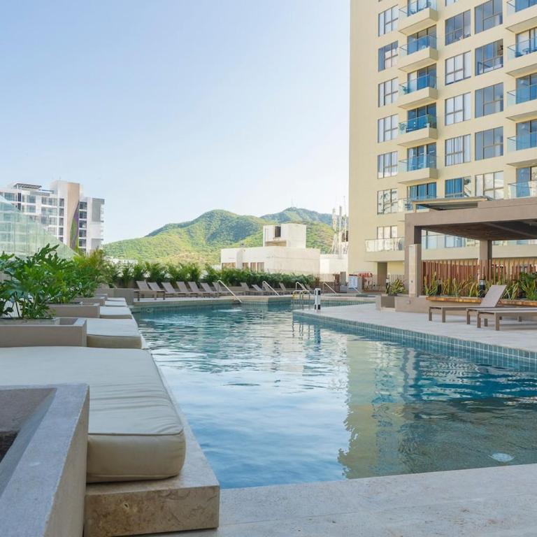 Hermoso y Comodo Apartamento en Playa Salguero, Rodadero - Apartamento con 3 dormitorios - Frente al océano - 11