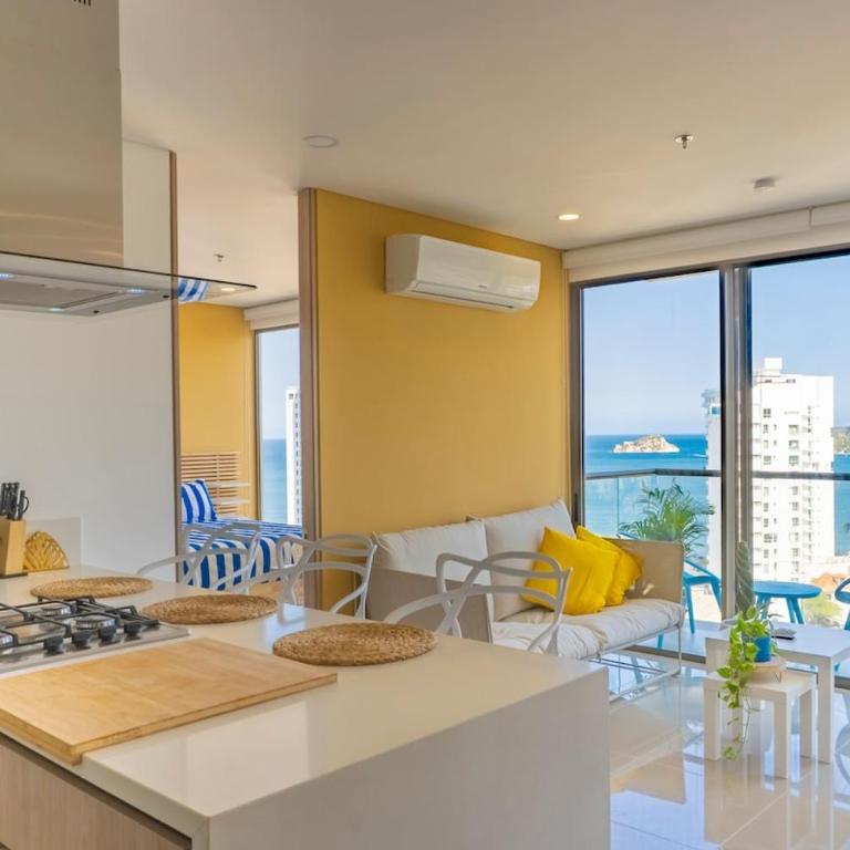 Hermoso y Comodo Apartamento en Playa Salguero, Rodadero - Apartamento con 3 dormitorios - Frente al océano - 21