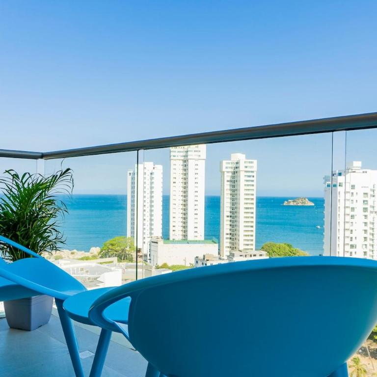 Hermoso y Comodo Apartamento en Playa Salguero, Rodadero - Apartamento con 3 dormitorios - Frente al océano - 29