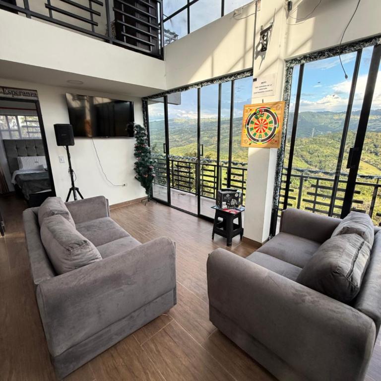 Casa Mirador de la Montaña - Campestre - Villa de Leiva - Moniquira - Habitación Doble con vistas a la montaña - 34