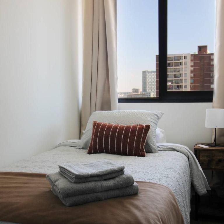 Vista urbana, Wifi, 4 personas, Metro, Santiago - Apartment - 7