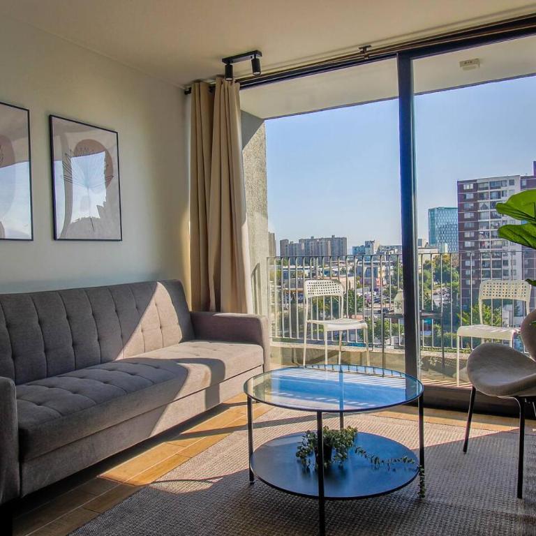 Vista urbana, Wifi, 4 personas, Metro, Santiago - Apartment - 32