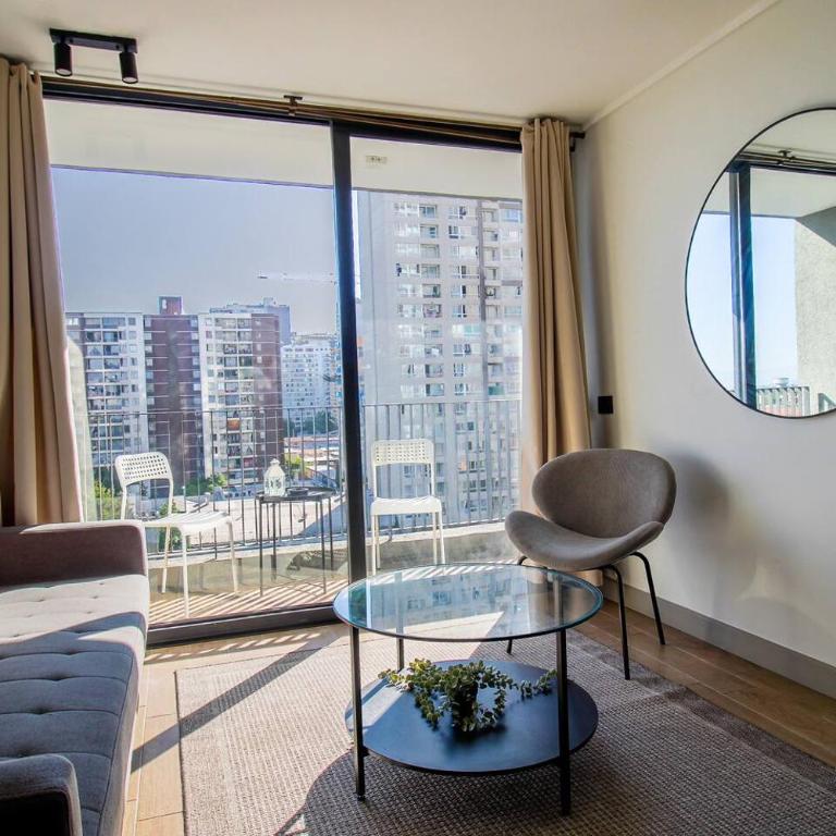 Vista urbana, Wifi, 4 personas, Metro, Santiago - Apartment - 34