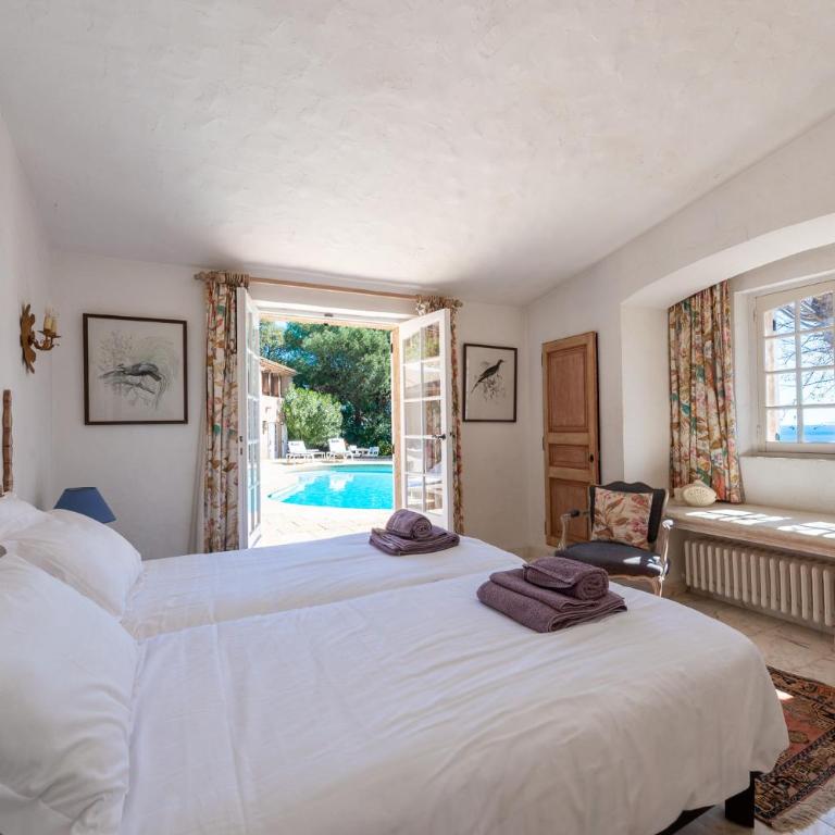 Villa Vue mer exceptionnelle golfe de saint -Tropez piscine 6ch 6 sdb 12 personnes - Villa - 28