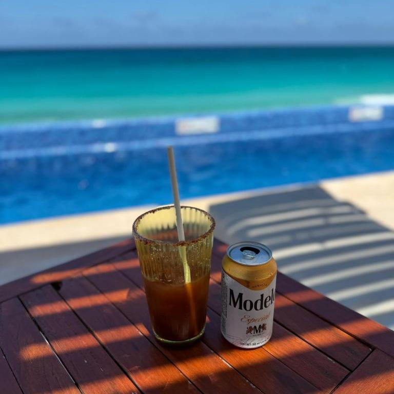 Cancun Beach Escape vista al mar ideal para family - One-Bedroom Apartment - 14