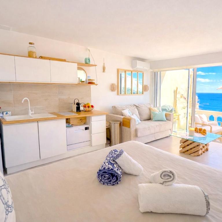 Vue mer & terrasse Studio calme parking St Raphaël - Appartamento con Vista Mare - 6