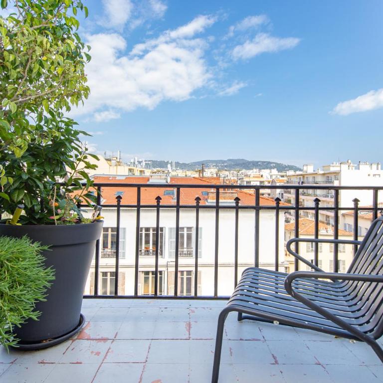 Appart lumineux Nice Centre, Parking, Clim - Appartement 1 Chambre - 40
