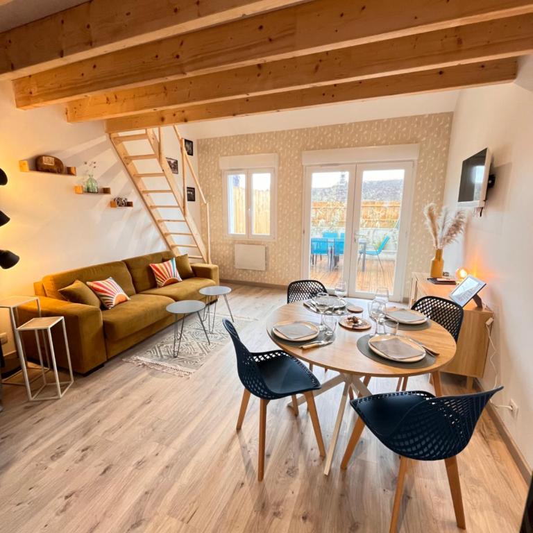 Aux Pas Sages, 4 logements mitoyens, proche mer - Apartment mit 1 Schlafzimmer - 4