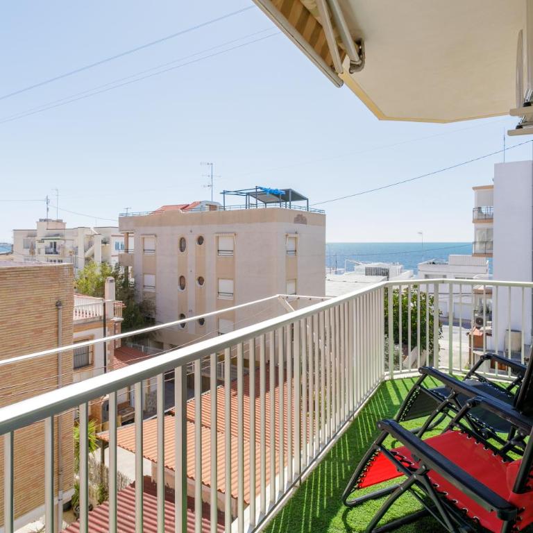 Vistas al Mar - Playa 33m - 3 Hab - 2 Baños Perfecto Familias y Grupos - Parking - Apartamento de 3 dormitorios - 11