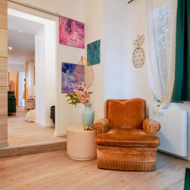 New! Cosy Plenity Art - T3 - Centre ville - Parking gratuit - Two-Bedroom Apartment - 6