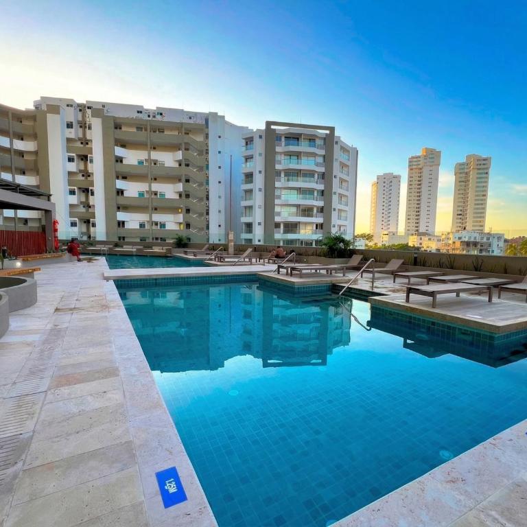 Loft de Lujo, Gym, Piscinas, Jacuzzis & Spa, A 5 Mn de Playa Gaira, A 10 Mn Playa Salguero y Playa Rodadero - Apartamento de 1 dormitorio con balcón y vistas a la montaña - 13