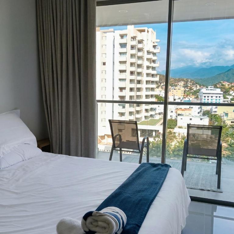 Loft de Lujo, Gym, Piscinas, Jacuzzis & Spa, A 5 Mn de Playa Gaira, A 10 Mn Playa Salguero y Playa Rodadero - Apartamento de 1 dormitorio con balcón y vistas a la montaña - 36