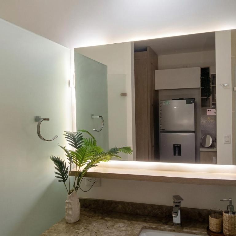 Loft de Lujo, Gym, Piscinas, Jacuzzis & Spa, A 5 Mn de Playa Gaira, A 10 Mn Playa Salguero y Playa Rodadero - Apartamento de 1 dormitorio con balcón y vistas a la montaña - 39