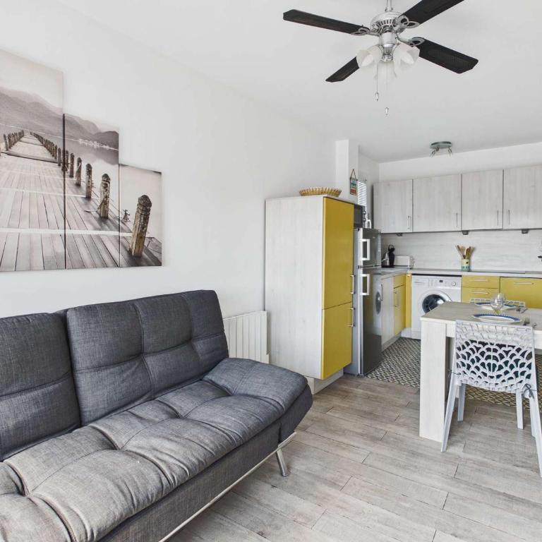Appartement cosy 2 pièces cabine, terrasse, WIFI, parking privé, proche plage à Marseillan - FR-1-326-516 - Apartment (4 Adults) - 5
