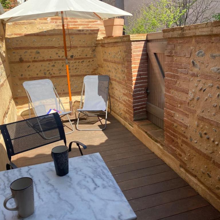 Le Home du Tigre, une adresse de charme avec terrasse et jardin secret, au cœur de Toulouse - One-Bedroom Apartment - 9