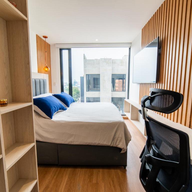 Premium Studio in Chicó Excellent location near the World Trade Center - Estudio Deluxe con cama grande - 12