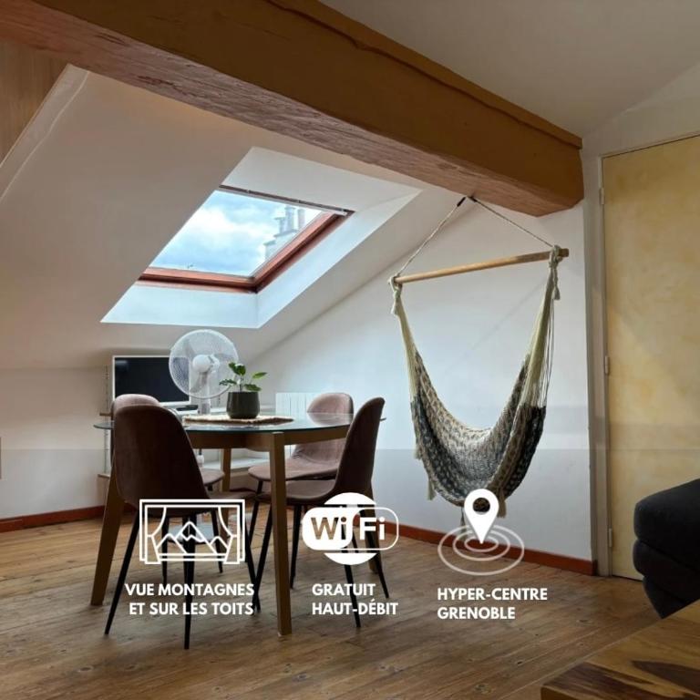 Bright T4 in central Grenoble - Mountain view - Three-Bedroom Apartment - 10