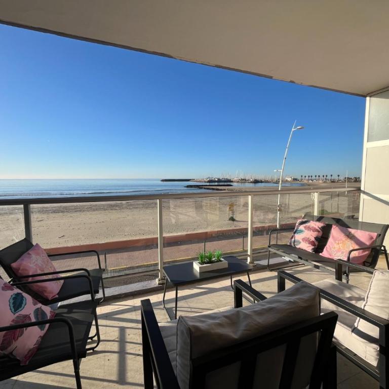 FACE À LA MER Séjour Famille - Vue mer - Plage au pied - Central - Appartement 2 Chambres - 8