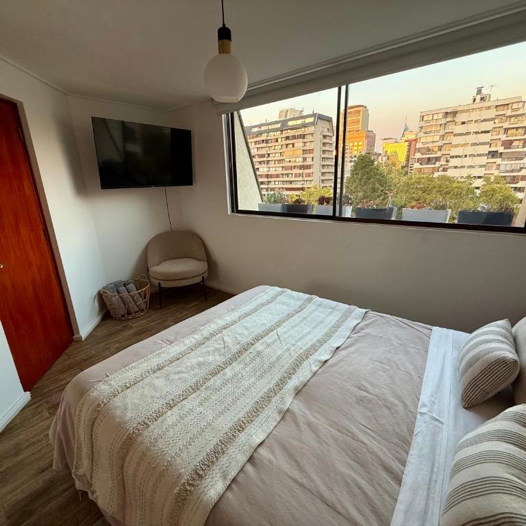 Luminoso y central dpto Duplex en barrio El Golf - Costanera Center - Apartamento de 2 dormitorios con vistas a la ciudad - 11