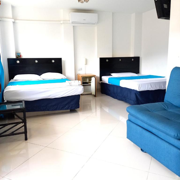 Hotel Los Balcones de Apulo - Habitación Doble Deluxe - 2 camas dobles - 1