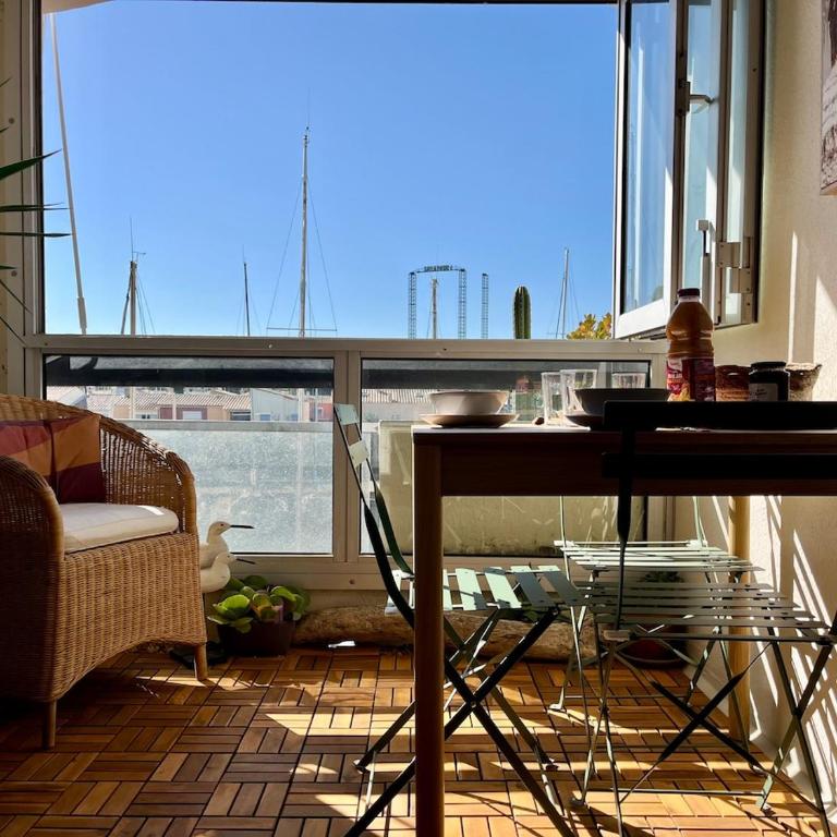 Studio Douceur du Cap Vue port Marinas, parking - Apartamento de 1 dormitorio - 12