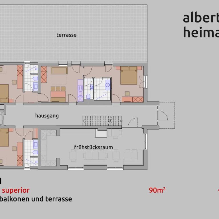 Alberts Heimatglück - Apartment mit 3 Schlafzimmern und Balkon - 5