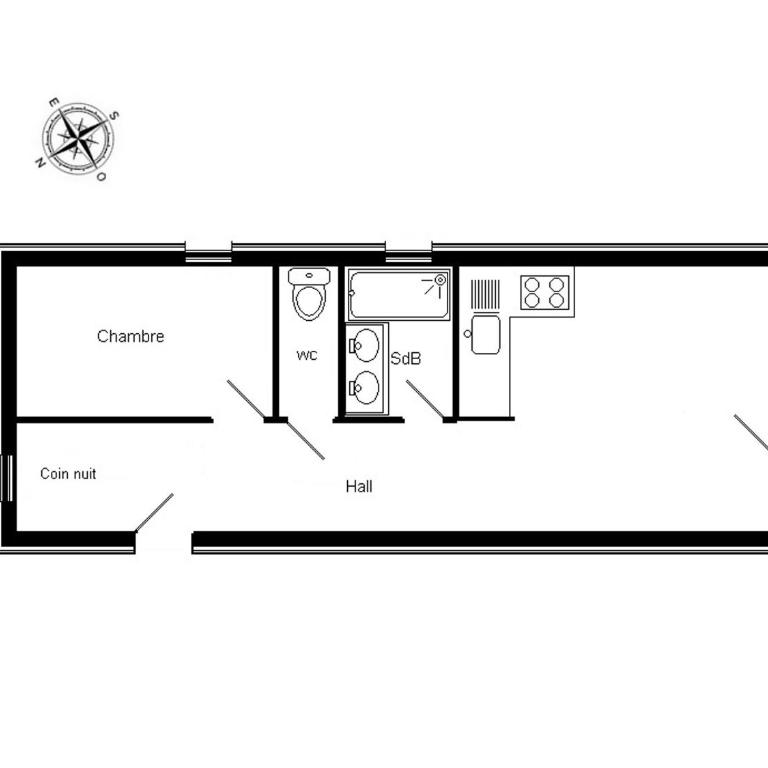 Appartement confortable, terrasse - 6 pers. - FR-1-459-258 - Appartamento - 8