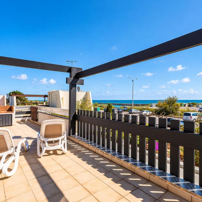Villa Aurora Port Nature - vue mer- terrasse plein sud - Parking - Village Naturiste - One-Bedroom Apartment - 26
