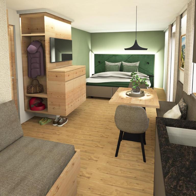 Aparthotel Alpenfriede - Appartement 1 Chambre avec Balcon - 4
