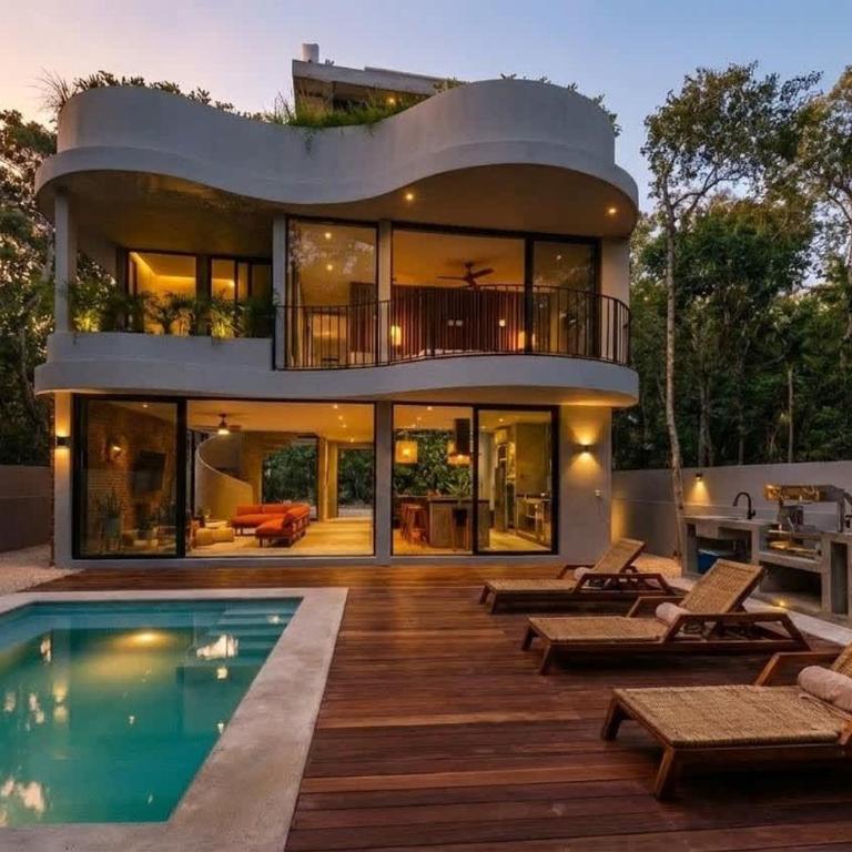 Luxury 4BR Eco Villa 10ppl Outdoor Pizza Oven - Private Pool & Jacuzzi - Villa - 1