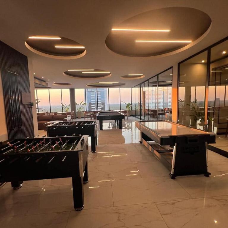 Balcon - Area de trabajo - Gym - Piscina - Sauna - One-Bedroom Apartment - 25