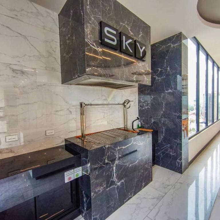 Balcon - Area de trabajo - Gym - Piscina - Sauna - One-Bedroom Apartment - 29