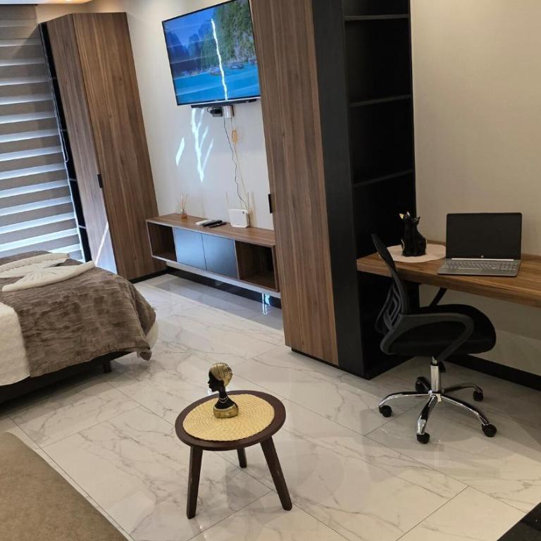 Balcon - Area de trabajo - Gym - Piscina - Sauna - One-Bedroom Apartment - 37