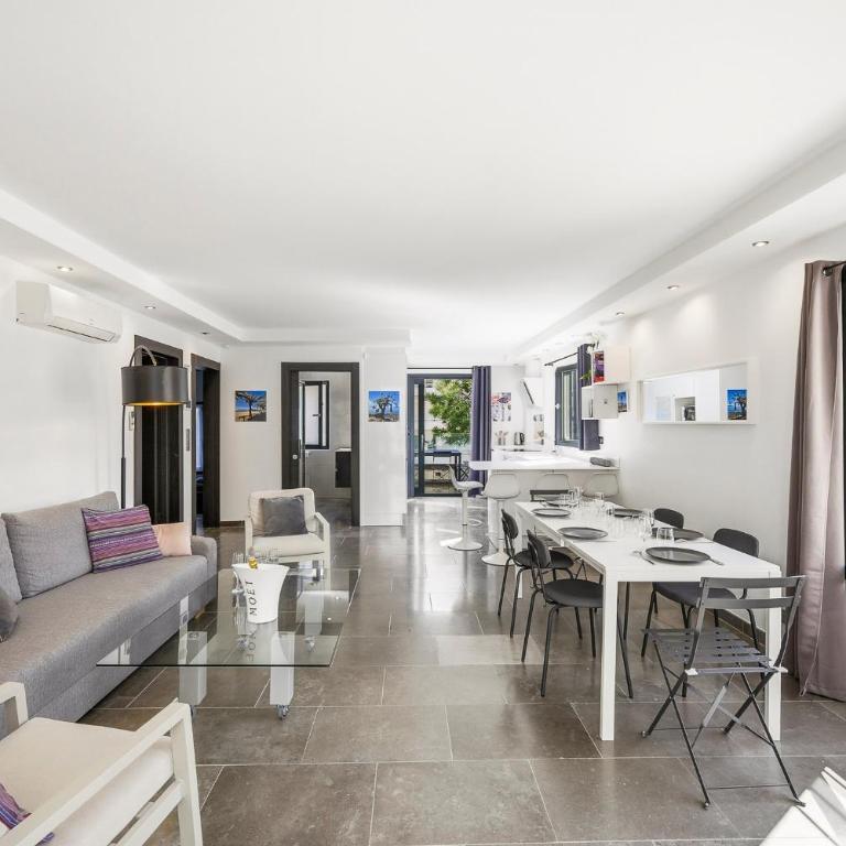 PalmbeeCannes 70m2, 2 chambres pour 4 Personnes avec bébé avec Terrasses a 200m des Plages, Palmbee Cannes - Appartement 2 Chambres - 5