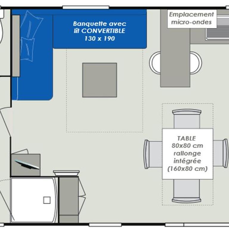 Mobil-Home tout confort Camping Le Montourey - Casa Mobile - 2