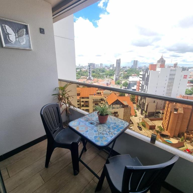 Balcon - Vista - Area de Trabajo - Piscina - Gym - One-Bedroom Apartment - 23