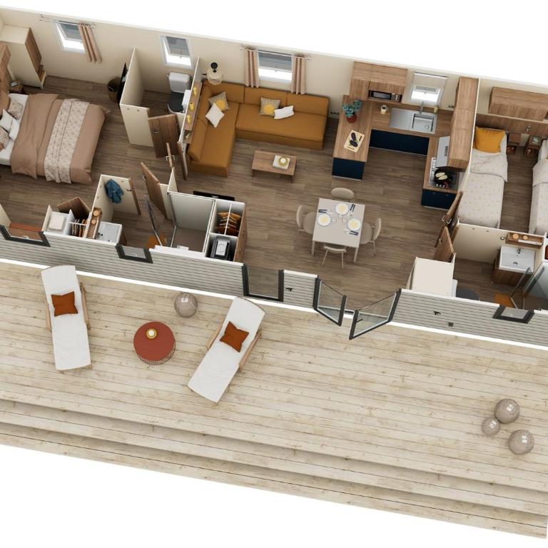 Mobil-Home tout confort Camping Le Montourey - Casa Mobile - 1
